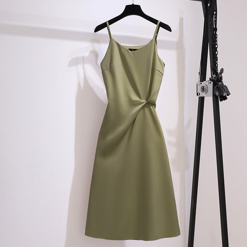 Gathered Waist Midi Dress
