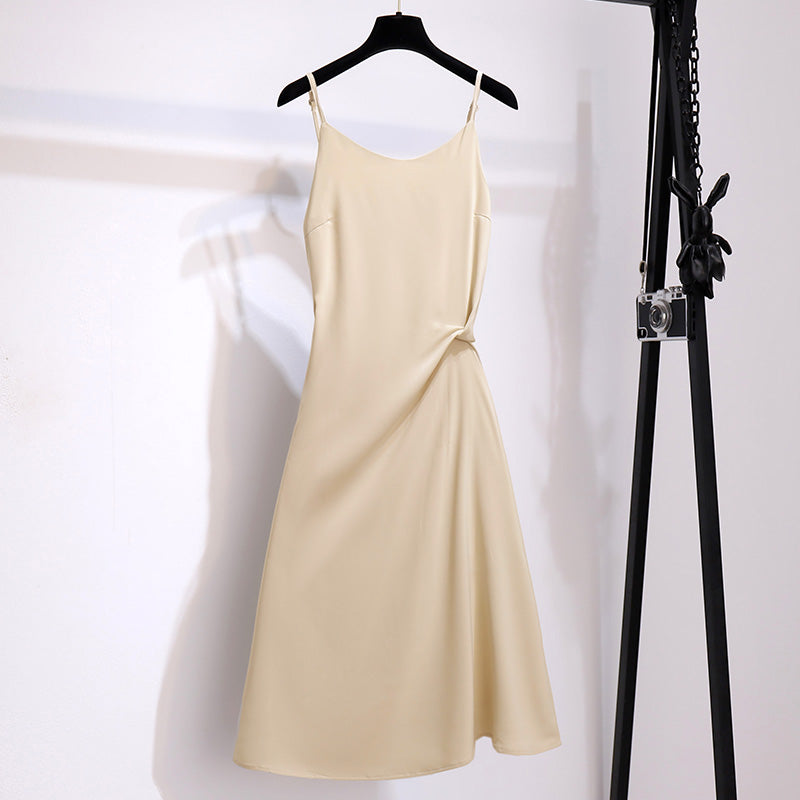 Gathered Waist Midi Dress