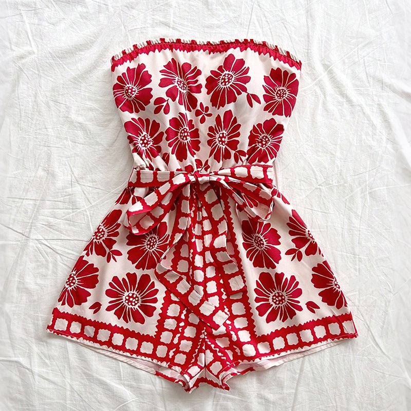 Floral Tube-Top Romper