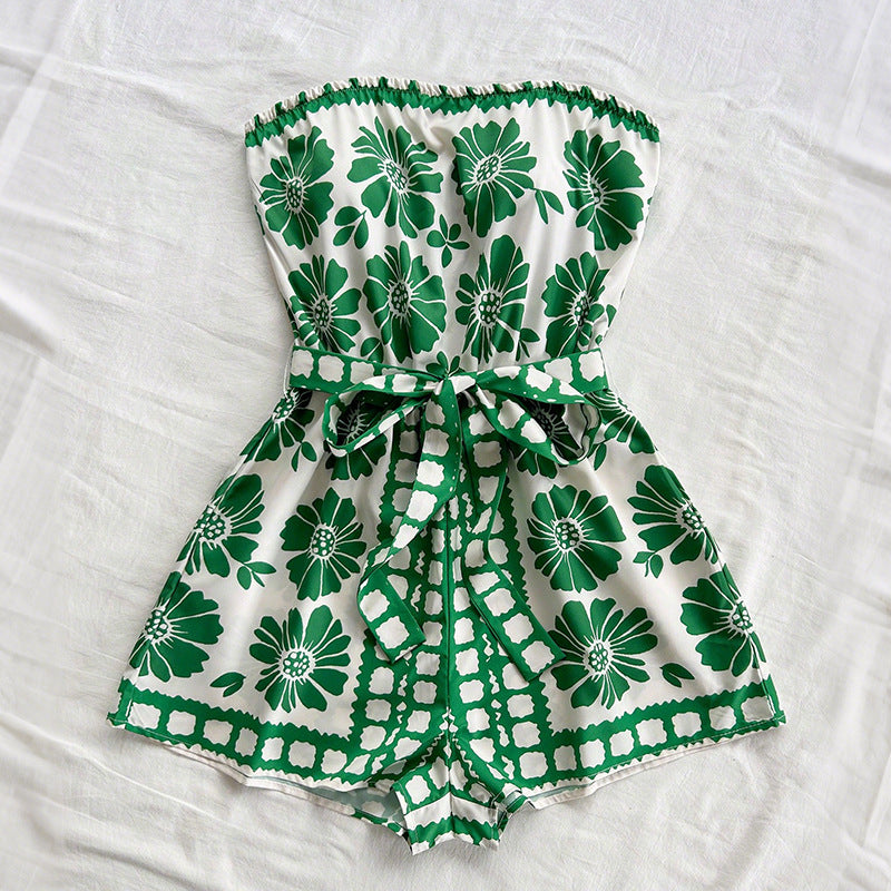 Floral Tube-Top Romper