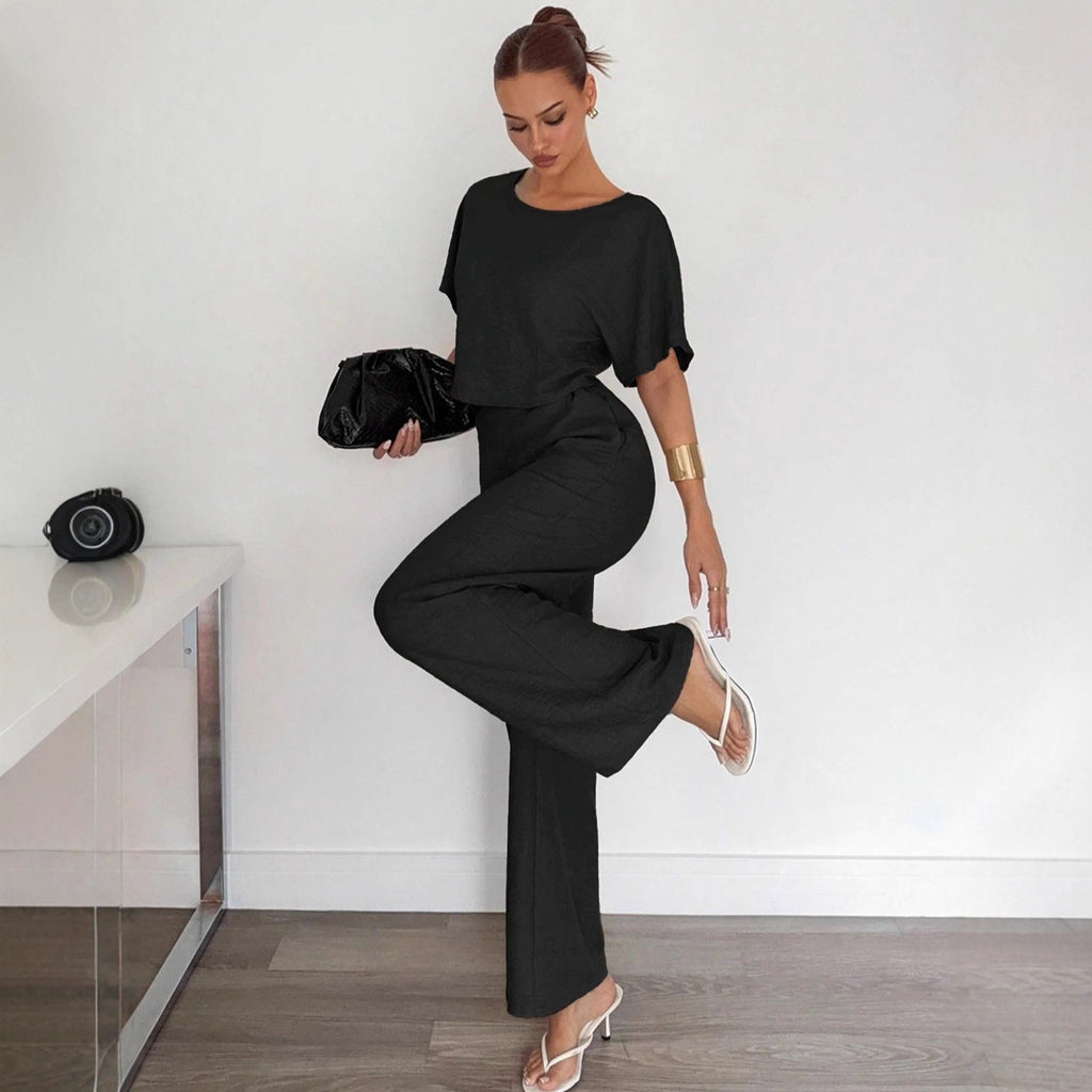 Wide-leg Pants Set