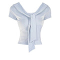 Fitted Tie Front T-Shirt
