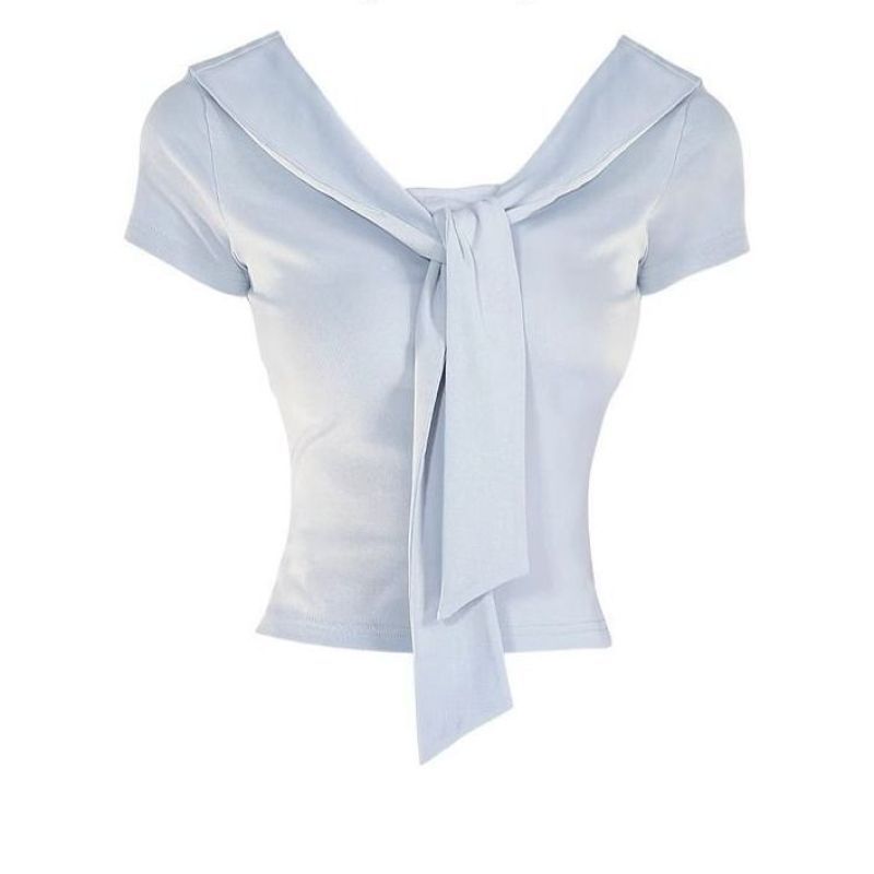 Fitted Tie Front T-Shirt