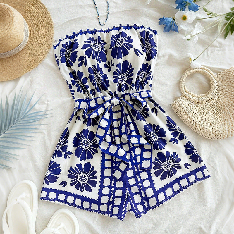 Floral Tube-Top Romper