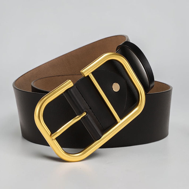 Women's Cowhide Wide Belt Waist Seal