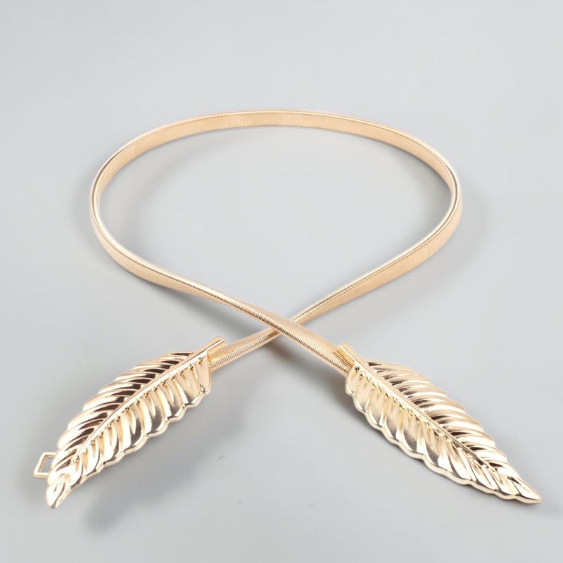 Leaf Iron Decorative Belt, Female Leaf Waist Chain