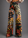 Horn Simulation Denim Trousers Loose Pants For Women
